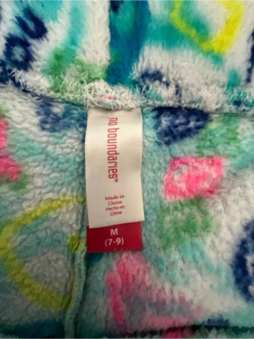 Colorful printed fleece pj shorts